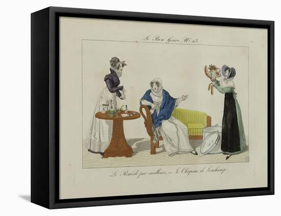 Le Bon Genre: Observations About the Parisian Fashion and Customs-Pierre Antoine Leboux De La Mesangere-Framed Stretched Canvas