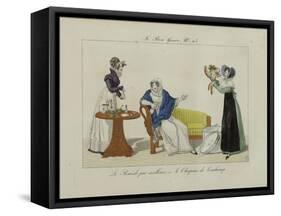 Le Bon Genre: Observations About the Parisian Fashion and Customs-Pierre Antoine Leboux De La Mesangere-Framed Stretched Canvas