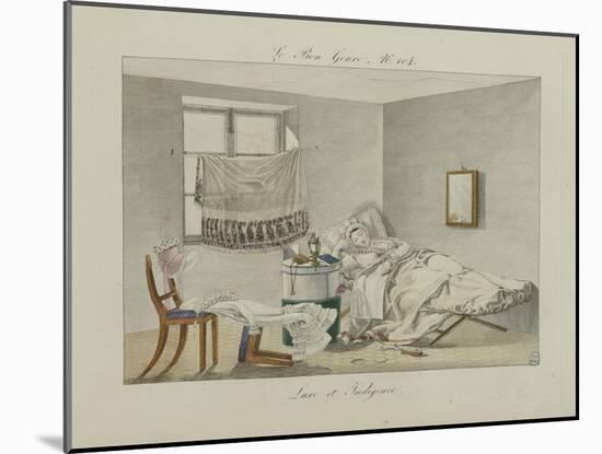 Le Bon Genre: Observations About the Parisian Fashion and Customs-Pierre Antoine Leboux De La Mesangere-Mounted Giclee Print