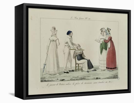 Le Bon Genre: Observations About the Parisian Fashion and Customs-Pierre Antoine Leboux De La Mesangere-Framed Stretched Canvas