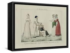 Le Bon Genre: Observations About the Parisian Fashion and Customs-Pierre Antoine Leboux De La Mesangere-Framed Stretched Canvas