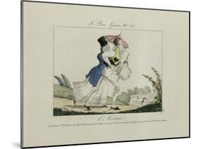 Le Bon Genre: Observations About the Parisian Fashion and Customs-Pierre Antoine Leboux De La Mesangere-Mounted Giclee Print