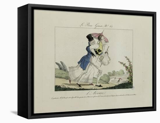 Le Bon Genre: Observations About the Parisian Fashion and Customs-Pierre Antoine Leboux De La Mesangere-Framed Stretched Canvas