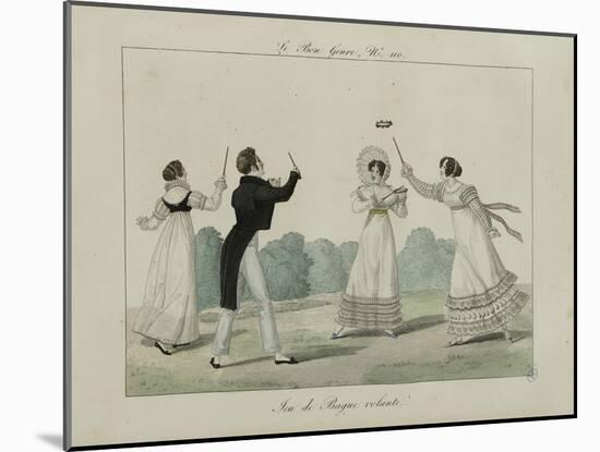 Le Bon Genre: Observations About the Parisian Fashion and Customs-Pierre Antoine Leboux De La Mesangere-Mounted Giclee Print