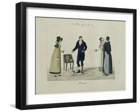 Le Bon Genre: Observations About the Parisian Fashion and Customs-Pierre Antoine Leboux De La Mesangere-Framed Giclee Print