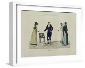 Le Bon Genre: Observations About the Parisian Fashion and Customs-Pierre Antoine Leboux De La Mesangere-Framed Giclee Print