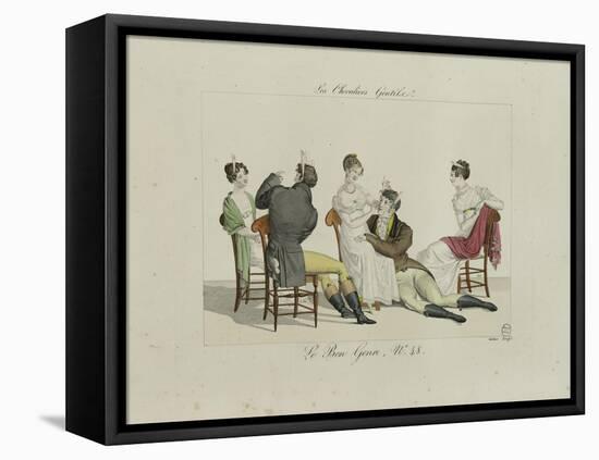 Le Bon Genre: Observations About the Parisian Fashion and Customs-Pierre Antoine Leboux De La Mesangere-Framed Stretched Canvas