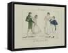 Le Bon Genre: Observations About the Parisian Fashion and Customs-Pierre Antoine Leboux De La Mesangere-Framed Stretched Canvas