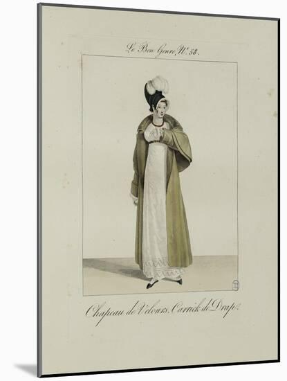 Le Bon Genre: Observations About the Parisian Fashion and Customs-Pierre Antoine Leboux De La Mesangere-Mounted Giclee Print