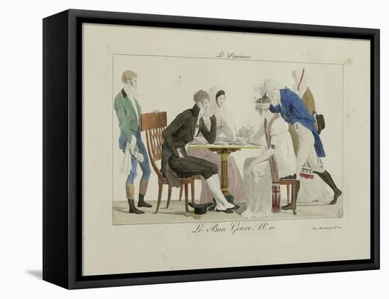 Le Bon Genre: Observations About the Parisian Fashion and Customs-Pierre Antoine Leboux De La Mesangere-Framed Stretched Canvas