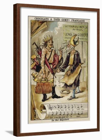 Le Bon Roi Dagobert, French Song-null-Framed Giclee Print