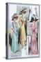 Le Bon Ton: A Trio in Pastels and Hats-null-Stretched Canvas