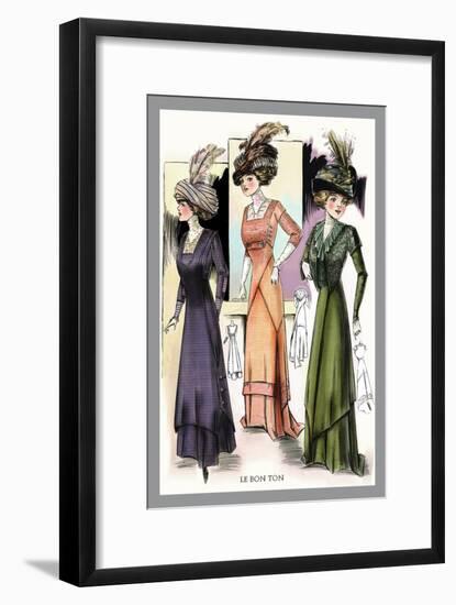 Le Bon Ton: Adorned with Feathers-null-Framed Art Print