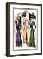 Le Bon Ton: Adorned with Feathers-null-Framed Art Print