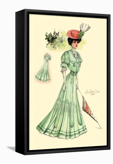 Le Bon Ton: Green for Springtime-null-Framed Stretched Canvas