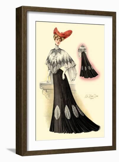 Le Bon Ton: In Black-null-Framed Art Print