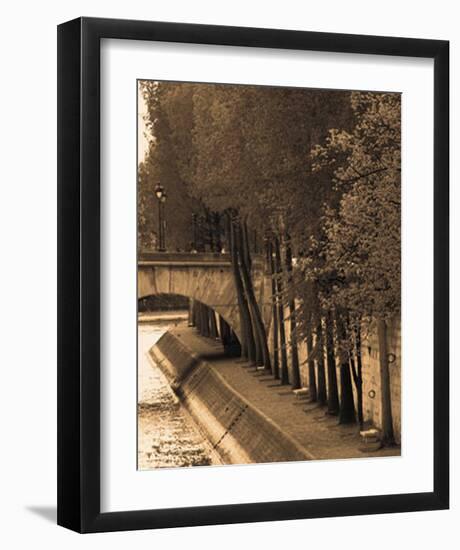 Le Bord de la Seine-Marina Drasnin Gilboa-Framed Art Print