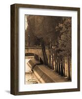 Le Bord de la Seine-Marina Drasnin Gilboa-Framed Art Print