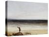 Le bord de mer à Palavas-Gustave Courbet-Stretched Canvas