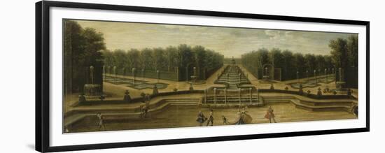 Le Bosquet du Théâtre d'Eau dans les jardins de Versailles au début du 18ème siècle-null-Framed Premium Giclee Print