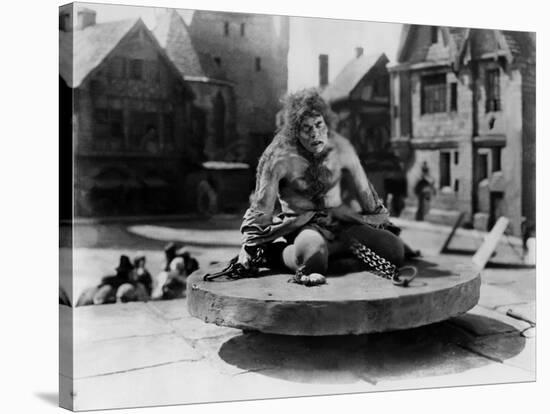 Le bossu by Notre Dame THE HUNCHBACK OF NOTRE DAME by WallaceWorsley with Lon Chaney Sr (Quasimodo)-null-Stretched Canvas