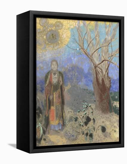 Le Bouddha-Odilon Redon-Framed Stretched Canvas