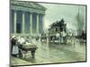 Le Boulevard a La Madeleine, Paris-Paul Fischer-Mounted Giclee Print