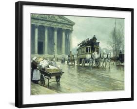 Le Boulevard a La Madeleine, Paris-Paul Fischer-Framed Giclee Print