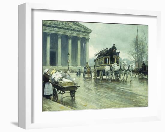 Le Boulevard a La Madeleine, Paris-Paul Fischer-Framed Giclee Print