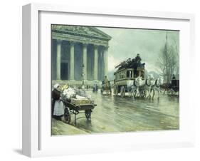 Le Boulevard a La Madeleine, Paris-Paul Fischer-Framed Giclee Print