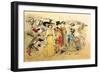 Le Boulevard, c.1900-Théophile Alexandre Steinlen-Framed Art Print