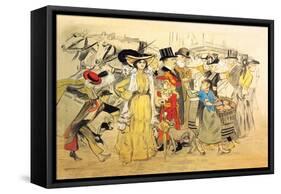 Le Boulevard, c.1900-Théophile Alexandre Steinlen-Framed Stretched Canvas