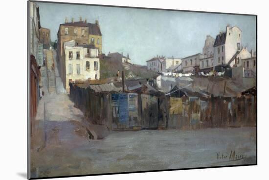 Le boulevard de la Villette en face de la rue Vicq d'Azir-Victor Marec-Mounted Giclee Print