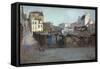 Le boulevard de la Villette en face de la rue Vicq d'Azir-Victor Marec-Framed Stretched Canvas