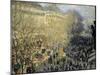 Le Boulevard Des Capucines, 1873-Claude Monet-Mounted Giclee Print