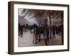 Le Boulevard des Capucines, devant le café Napolitain-Jean Béraud-Framed Giclee Print