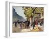 Le boulevard des Italiens-Emile Cagniart-Framed Giclee Print