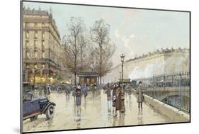 Le Boulevard Pereire, Paris-Eugene Galien-Laloue-Mounted Giclee Print