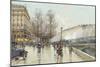 Le Boulevard Pereire, Paris-Eugene Galien-Laloue-Mounted Premium Giclee Print