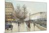 Le Boulevard Pereire, Paris-Eugene Galien-Laloue-Mounted Premium Giclee Print