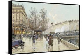 Le Boulevard Pereire, Paris-Eugene Galien-Laloue-Framed Stretched Canvas