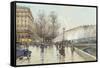 Le Boulevard Pereire, Paris-Eugene Galien-Laloue-Framed Stretched Canvas