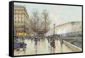 Le Boulevard Pereire, Paris-Eugene Galien-Laloue-Framed Stretched Canvas