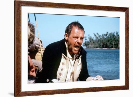 Le Bounty by Roger Donaldson with Anthony Hopkins, 1984 (photo)-null-Framed Photo