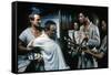 Le Bounty by Roger Donaldson with Liam Neeson, Mel Gibson and Anthony Hopkins, 1984 (photo)-null-Framed Stretched Canvas