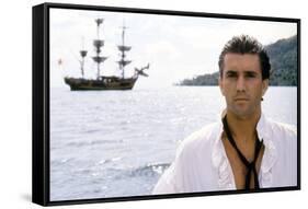 Le Bounty by Roger Donaldson with Mel Gibson, 1984 (photo)-null-Framed Stretched Canvas