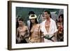 Le Bounty by Roger Donaldson with Wi Kuki Kaa and Mel Gibson, 1984 (photo)-null-Framed Photo