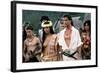 Le Bounty by Roger Donaldson with Wi Kuki Kaa and Mel Gibson, 1984 (photo)-null-Framed Photo