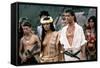 Le Bounty by Roger Donaldson with Wi Kuki Kaa and Mel Gibson, 1984 (photo)-null-Framed Stretched Canvas