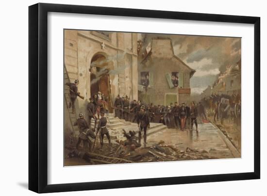 Le Bourget, 30 October 1870-Alphonse Marie de Neuville-Framed Giclee Print